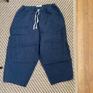 Not Perfect Linen cropped pants